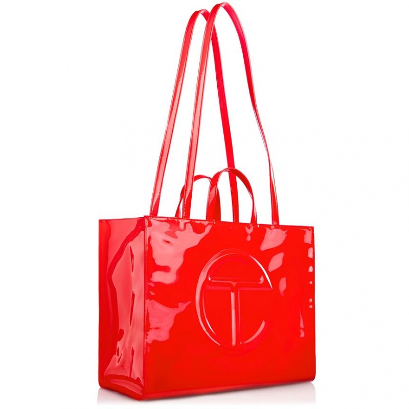 Telfar Patent Large Bags Red | CAZG3160