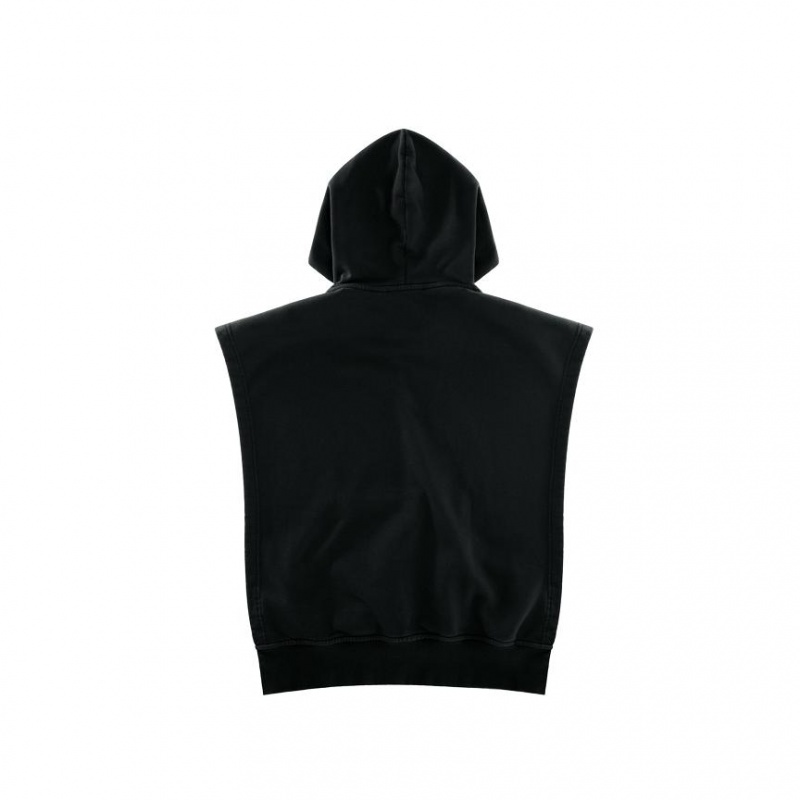 Telfar Sideless Hoodie Black | CAEX3521