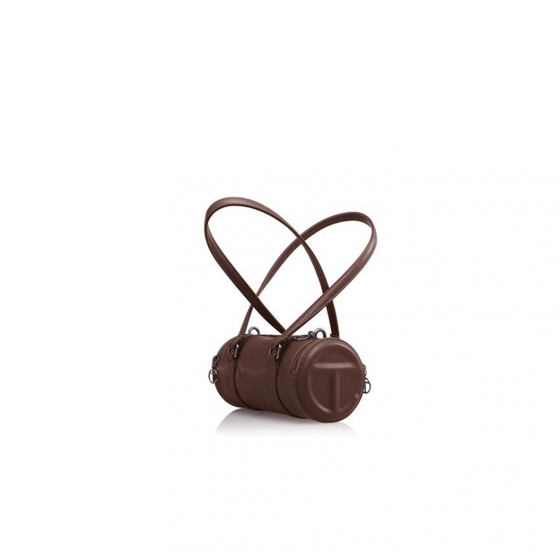 Telfar Small Duffle Bags Chocolate | CAZG3186