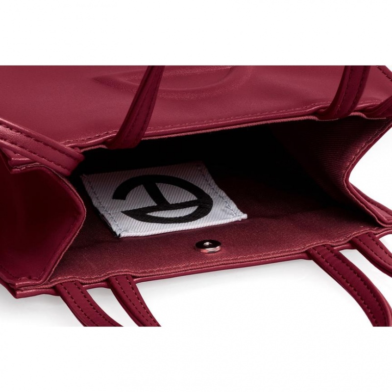 Telfar Small Shopper Bag Burgundy | CAXF3114