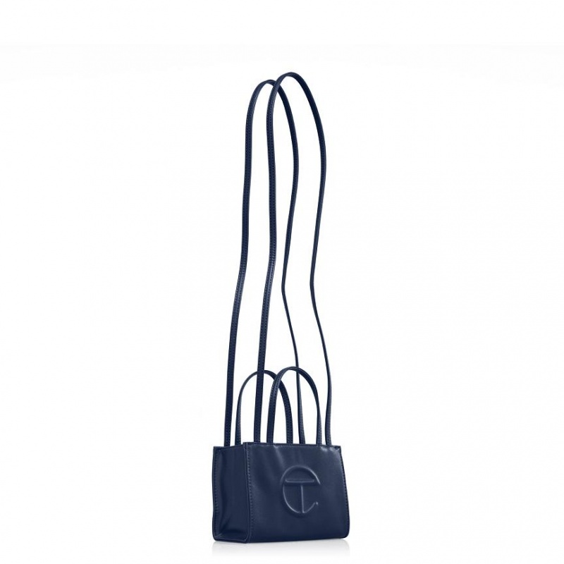 Telfar Small Shopper Bag Navy | CACE3042