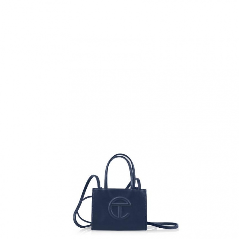 Telfar Small Shopper Bag Navy | CACE3042