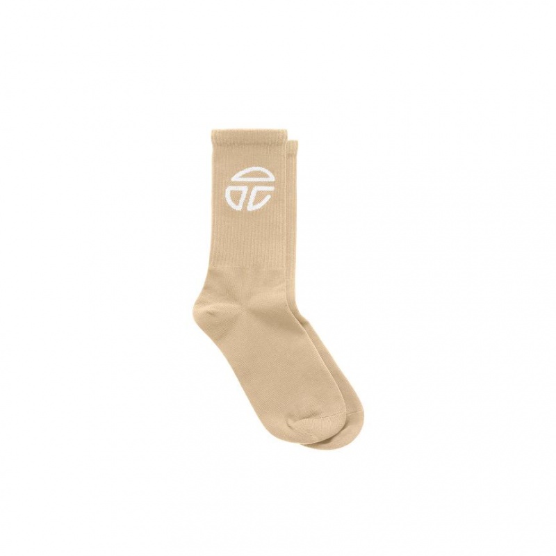 Telfar Socks Athletic Logo O Socks Cream | CAZG3555