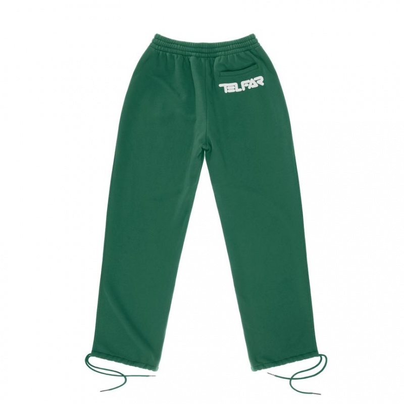 Telfar Split Sweatpants Dark Green | CADN3336