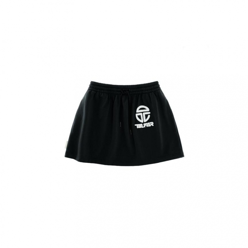 Telfar Sweat Skirt Black | CAUT3342