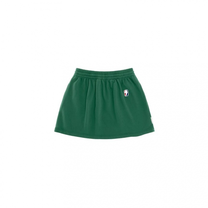 Telfar Sweat Skirt Dark Green | CAYU3343