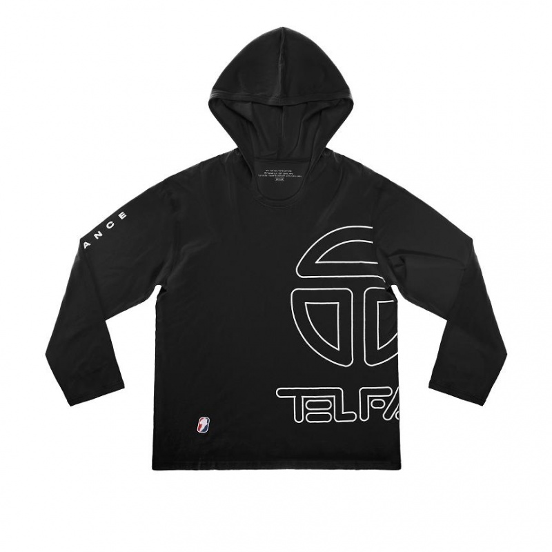 Telfar T Hoodie Black | CADN3511