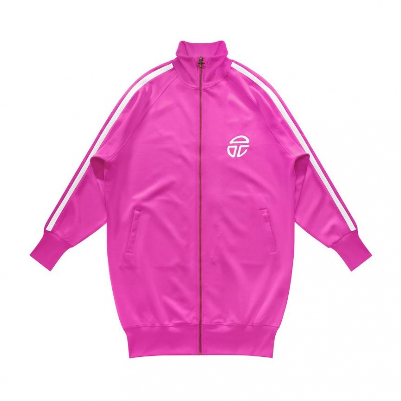 Telfar Tall Track Jackets Pink | CAYU3439