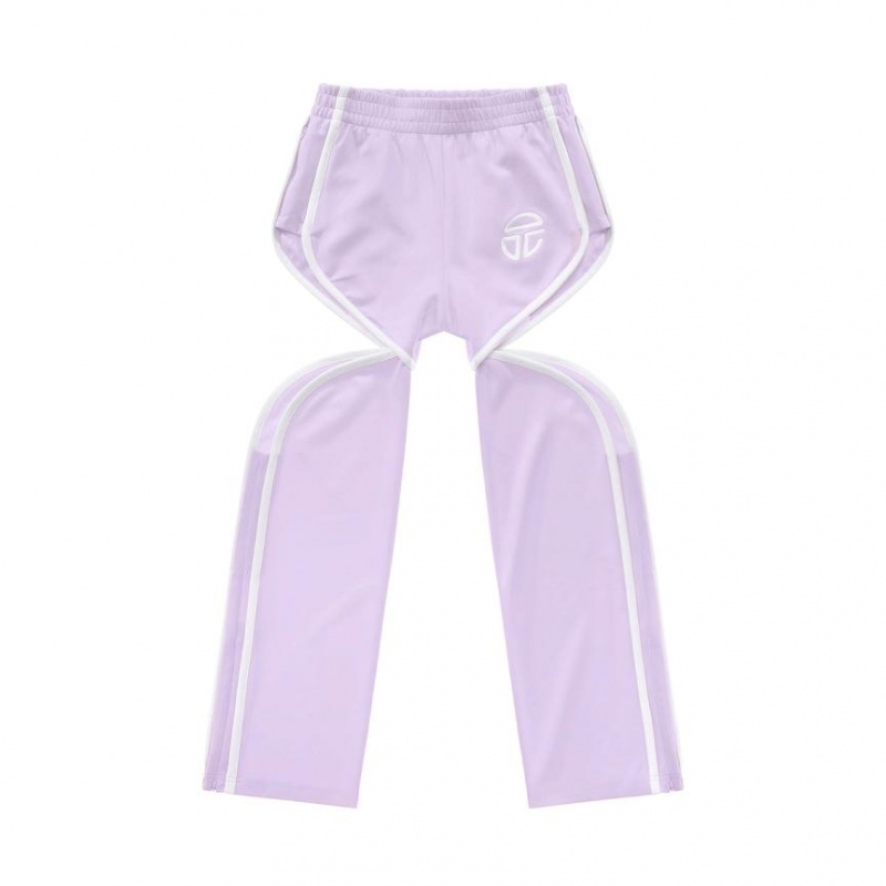 Telfar Thigh Hole Track Pants Lavender | CAFM3406