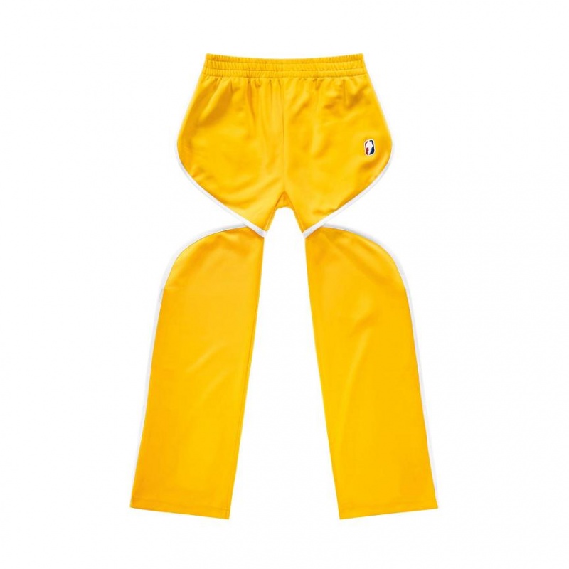 Telfar Thigh Hole Track Pants Yellow | CALH3400