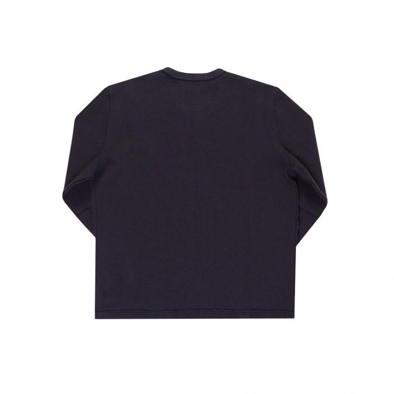 Telfar Thumbhole Thermal T Shirts Black | CAQZ3295