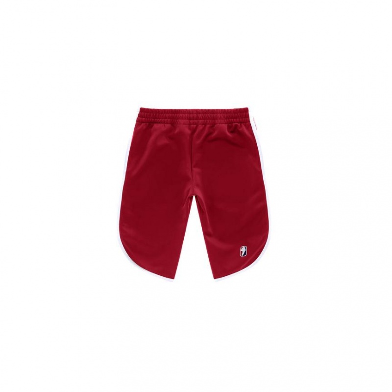 Telfar Track Capri Shorts Burgundy | CAEX3346