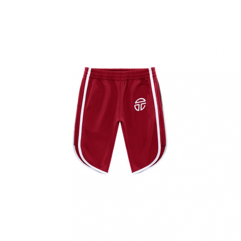 Telfar Track Capri Shorts Burgundy | CAEX3346