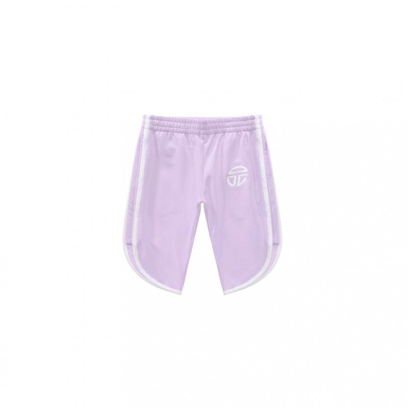 Telfar Track Capri Shorts Lavender | CAOR3358