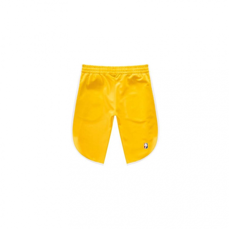 Telfar Track Capri Shorts Yellow | CAGL3352