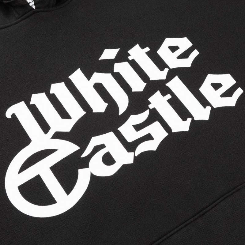 Telfar White Castle Hoodie Black | CAHK3507