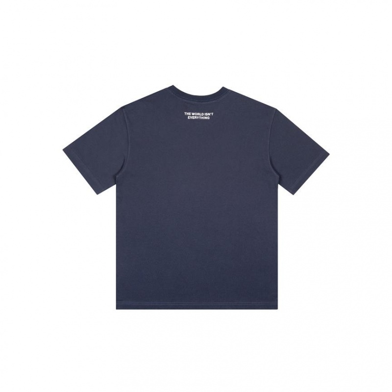 Telfar Worldour T Shirts Navy | CARW3292