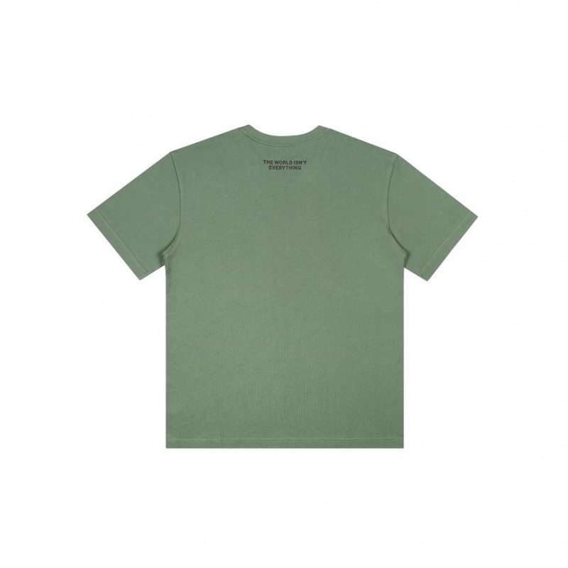 Telfar Worldour T Shirts Olive | CAEX3293