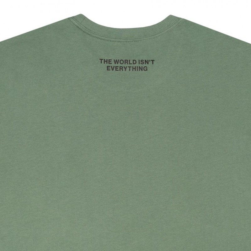 Telfar Worldour T Shirts Olive | CAEX3293