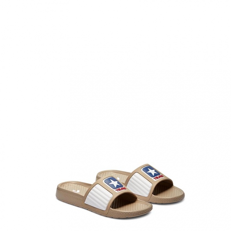 Telfar X Converse Slides Khaki | CAOR3003