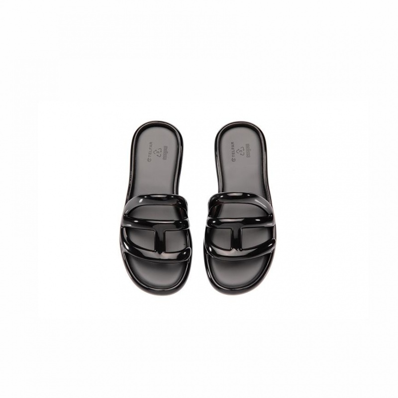 Telfar x Melissa Jelly Slides Black | CATV3007