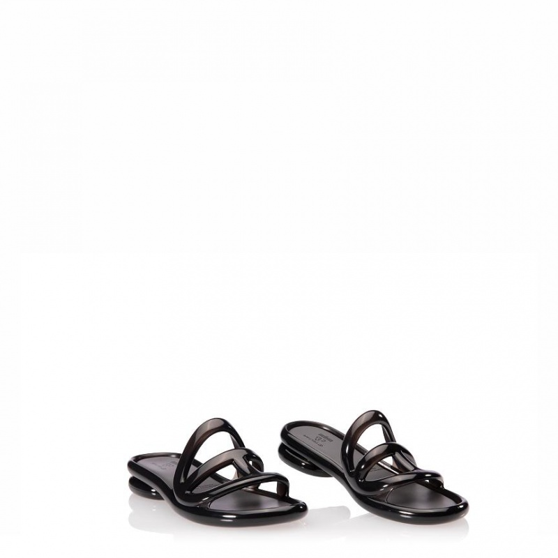 Telfar x Melissa Jelly Slides Black | CATV3007