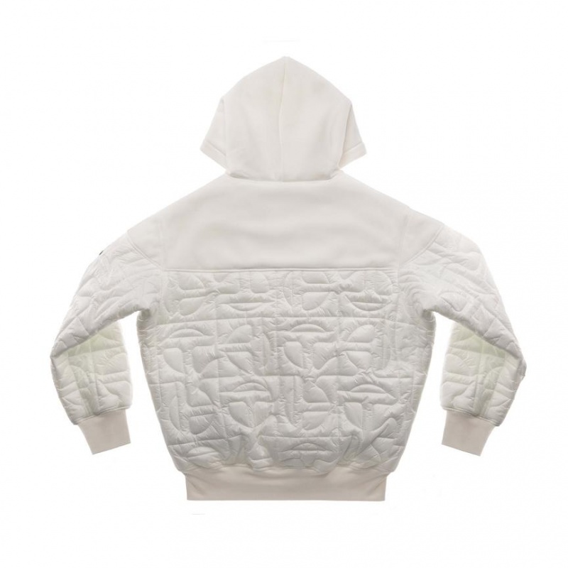 Telfar x Moose Knuckles Quilted Hoodie Beige | CAZG3451