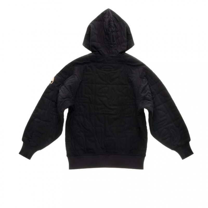 Telfar x Moose Knuckles Quilted Hoodie Black | CAJJ3454