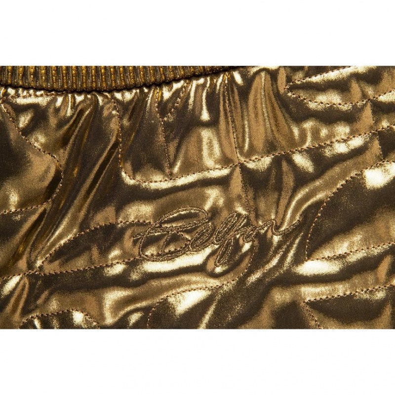 Telfar x Moose Knuckles Quilted Sweatpants Gold | CAAP3311