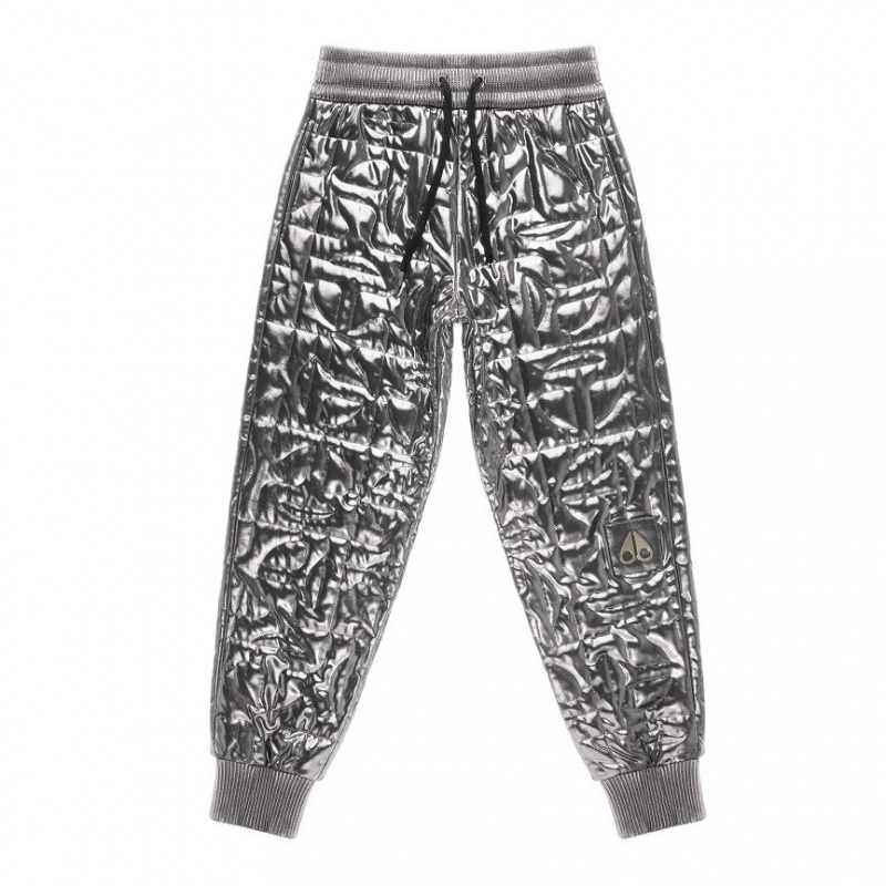 Telfar x Moose Knuckles Quilted Sweatpants Silver | CAPQ3312