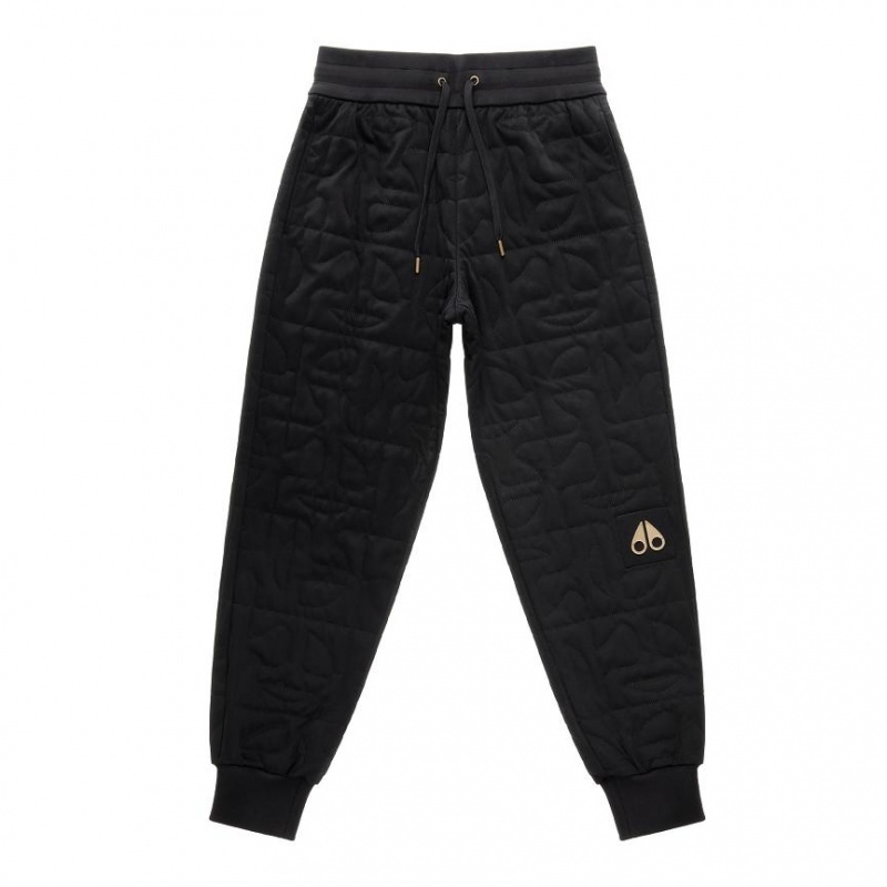 Telfar x Moose Knuckles Quilted Sweatpants Black | CAOR3313