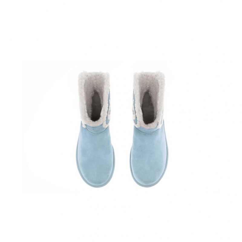 Telfar x UGG Logo Mini Boots Blue | CAXF3017