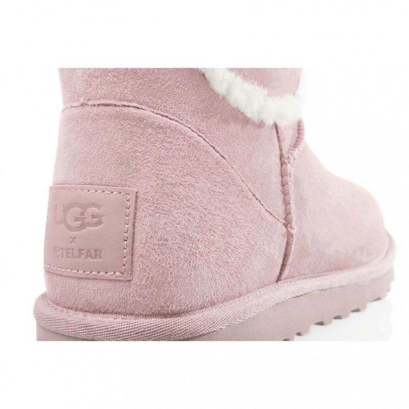 Telfar x UGG Logo Mini Boots Pink | CAZG3018