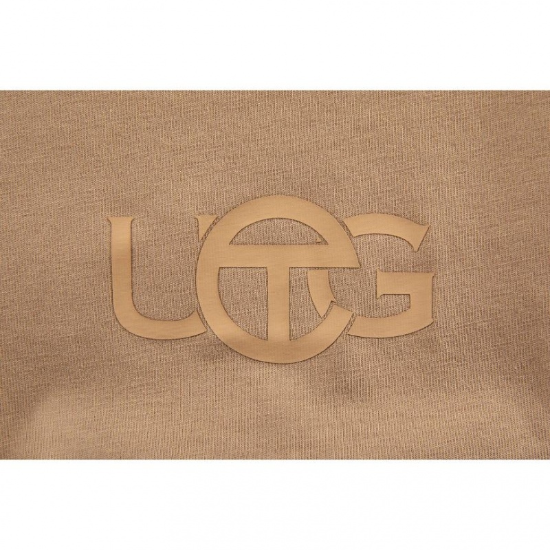 Telfar x UGG Logo T Shirts Brown | CASO3266