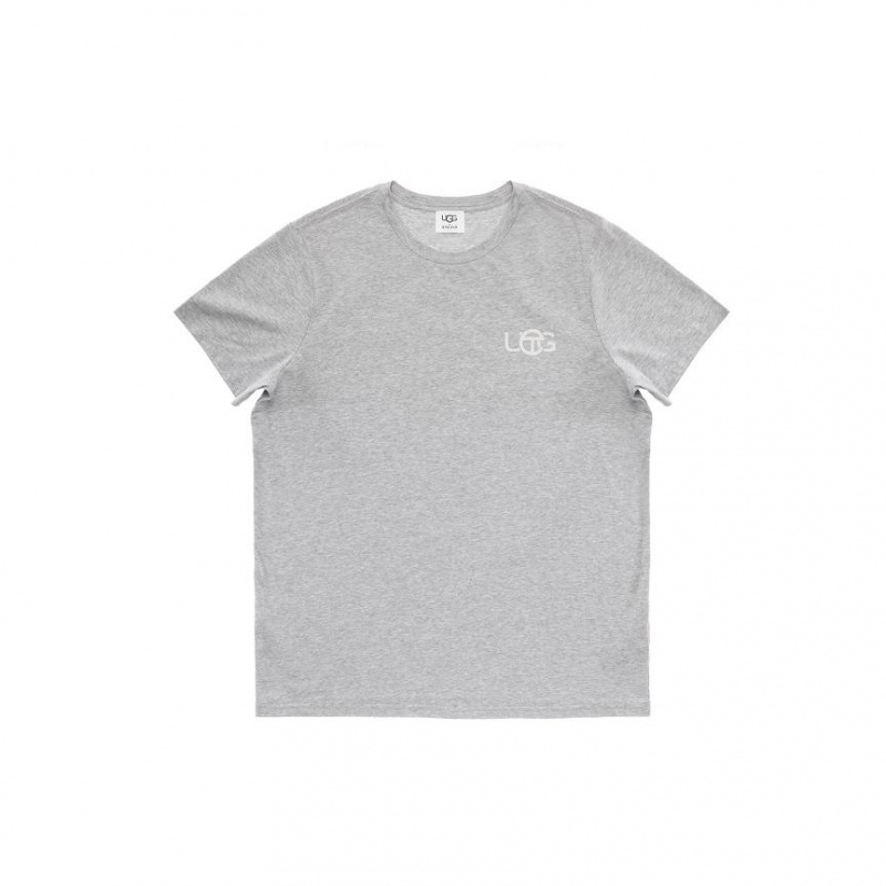 Telfar x UGG Logo T Shirts Grey | CAFM3264